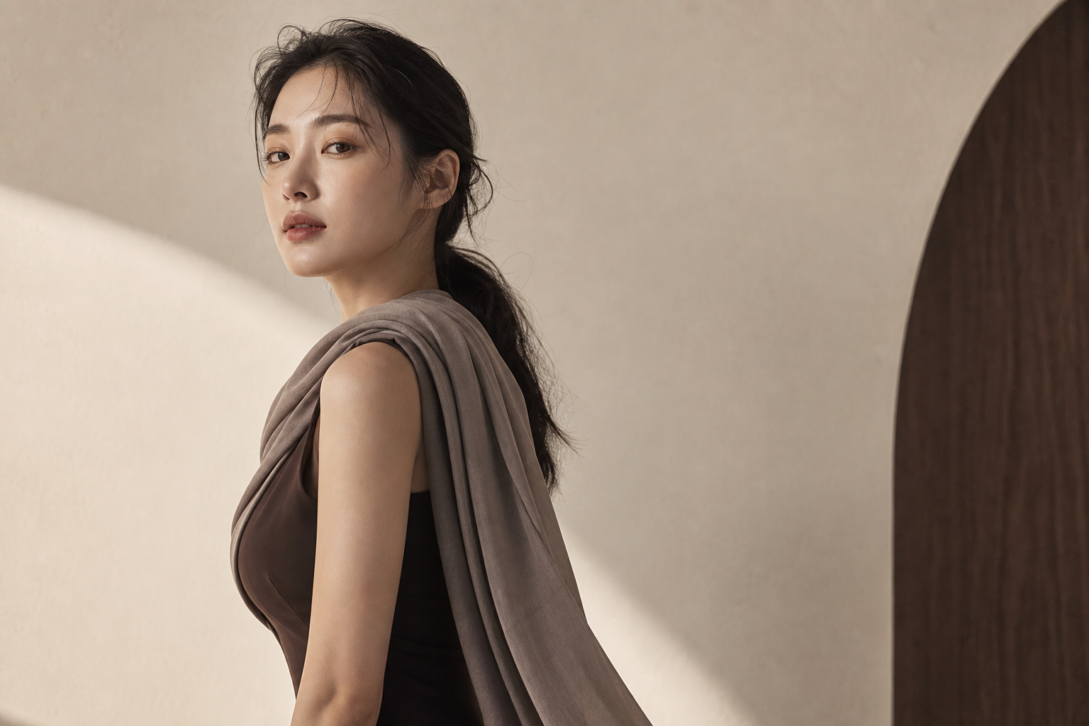 실리프팅 안내를 위한 브랜드 모델 이미지
